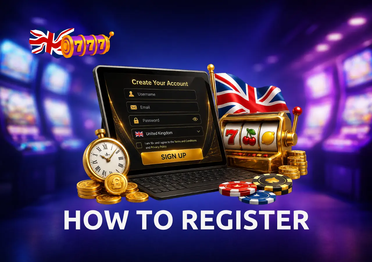 Casino account registration steps